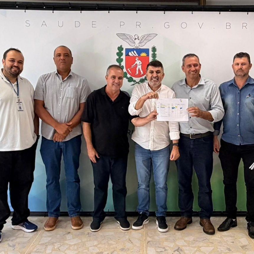 Prefeito de Munhoz de Mello garante mais de R$ 2,8 milhões em investimentos para a saúde durante visita a Curitiba –