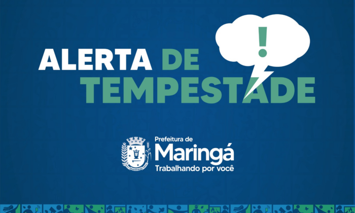 Prefeitura do Município de Maringá – Defesa Civil do Paraná alerta para risco de tempestades na região de Maringá nesta segunda-feira, 21, e terça-feira, 22