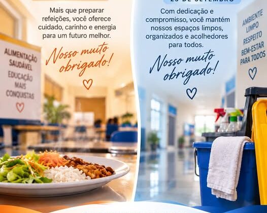 Dia da Merendeira Escolar e do Servente Escolar – Prefeitura Municipal de Bom Sucesso – PR