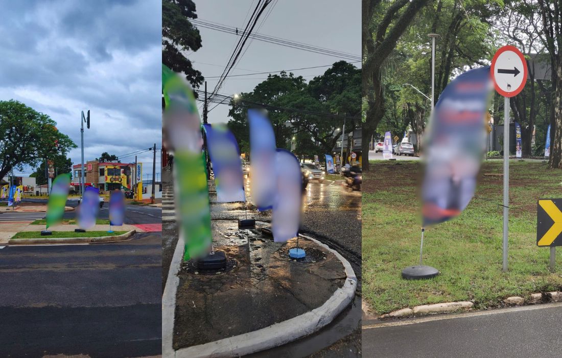 Semob questiona Justiça Eleitoral sobre windbanners de candidatos obstruindo visão de motoristas em Maringá – Maringá Post