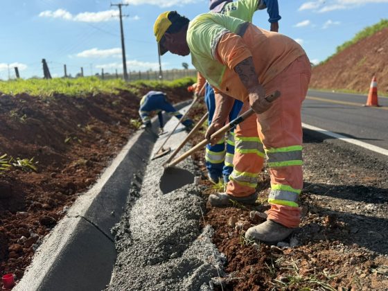 Prefeitura de Cambira avança na execução do sistema de drenagem da Rodovia Florindo Picoli