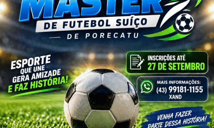 Porecatu anuncia 1º Campeonato Integração Máster de Futebol Suíço