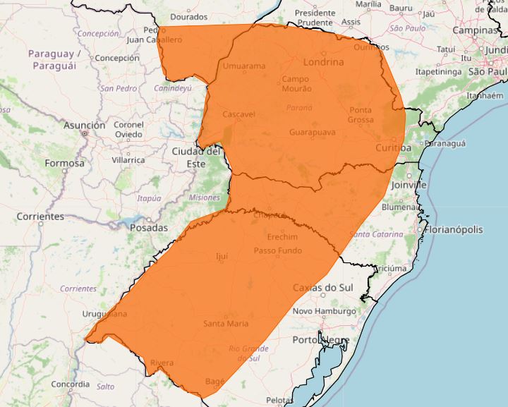 Ciclone em formação coloca Paraná em alerta para tempestades